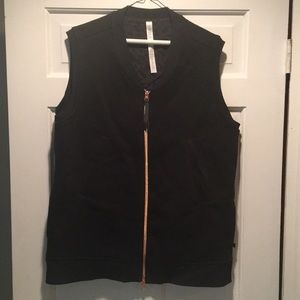 Lulu lemon athletica size 10 black zip up vest